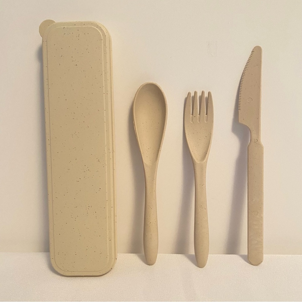 Portable Flatware Cutlery Set With Case New